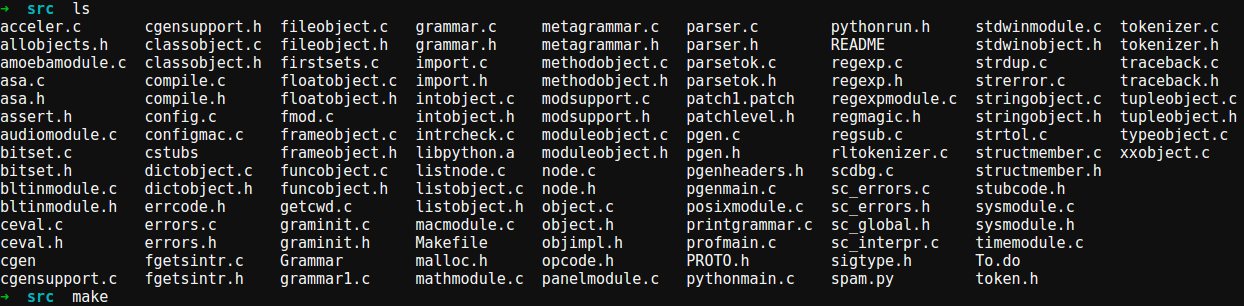 No, really, I did do that! Why don't you trust me? There's a ton of ".c" and ".h" files in here, and a single Makefile.